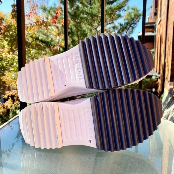 New Converse Run Star Hike Cloud Wash High Top White Sneakers Platform Shoe - Picture 12 of 14